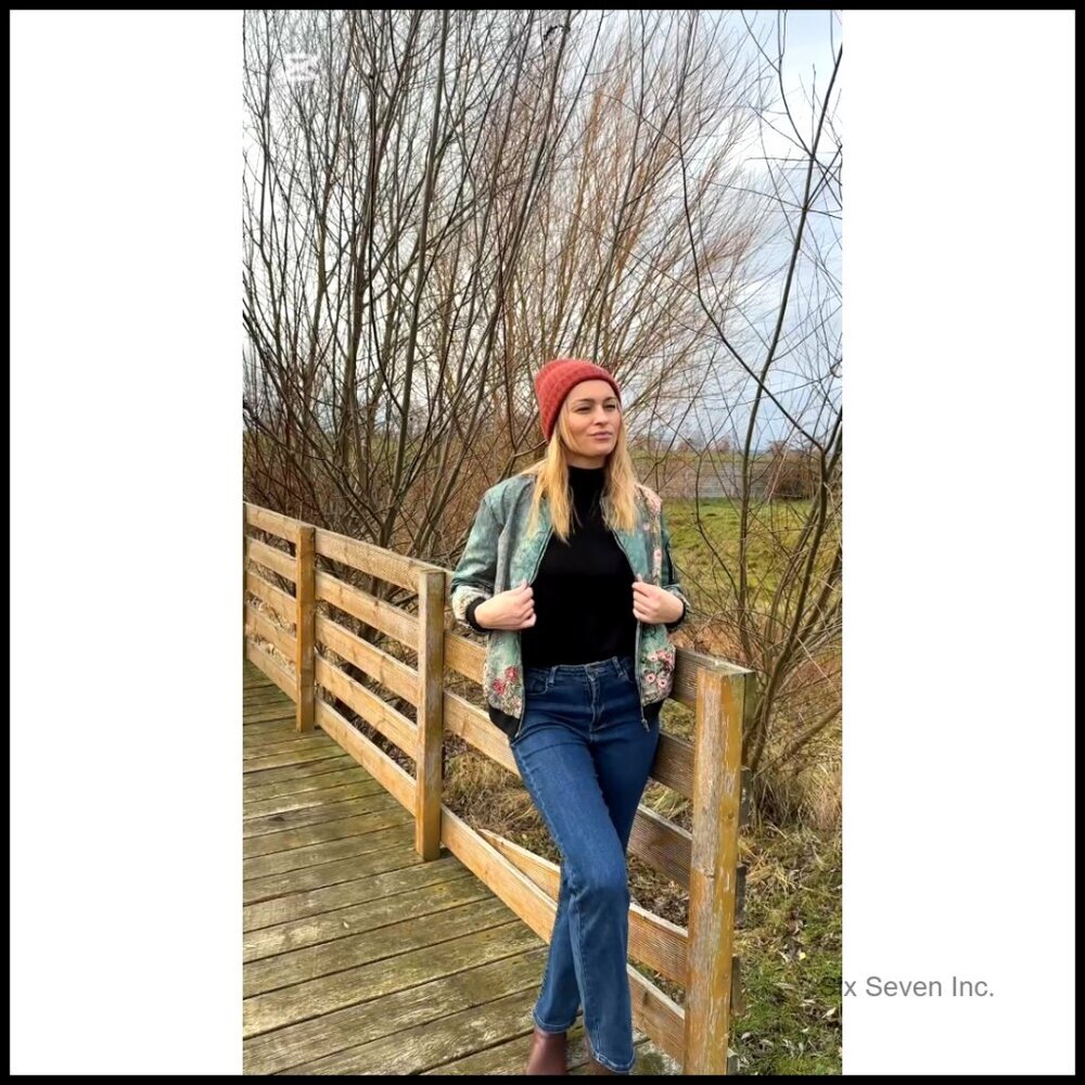 Lightweight Bomber Jacket Casual Zip Up Classic Retro Oversized Style with - Picture 6 of 7